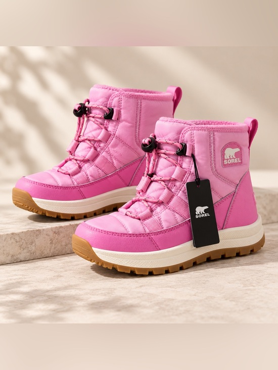 Sorel Other - Sorel Whitney III Plus Snow Boots Kids Size 3 Hot Pink Waterproof Winter Boots